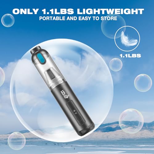 Image of HAUSMEISTER Airflex Go Cordless Car Vacuum 16000Pa, 4-in-1 Handheld Vacuum with Air Duster & Inflator, Portable Mini Vac for Car Detailing, Pet Hair, Keyboard Cleaning (Black)