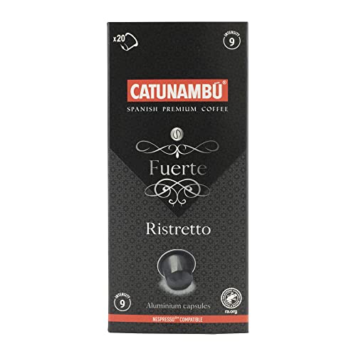 Catunambú - Cápsulas de aluminio de café Ristretto compatibles Nespresso (20 cápsulas)