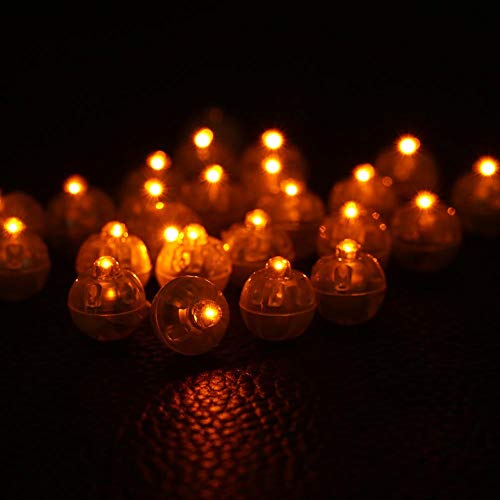 Luz de festa piscando 100 unidades/lote Lâmpadas de esfera Led redondas, Lanterna de luzes de balão