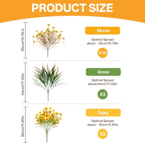 Artificial Fall Flowers for Outdoors - image 6
