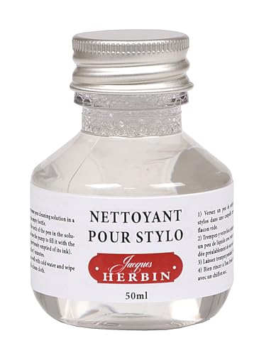 J. Herbin 12300T - Producto limpiador de tinta para pluma estilográfica de 50 ml, transparente