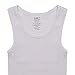 Buyless Fashion Boys Scoop Neck Tagless Undershirts Soft Cotton Tank Top (6 Pack) 6-7 White