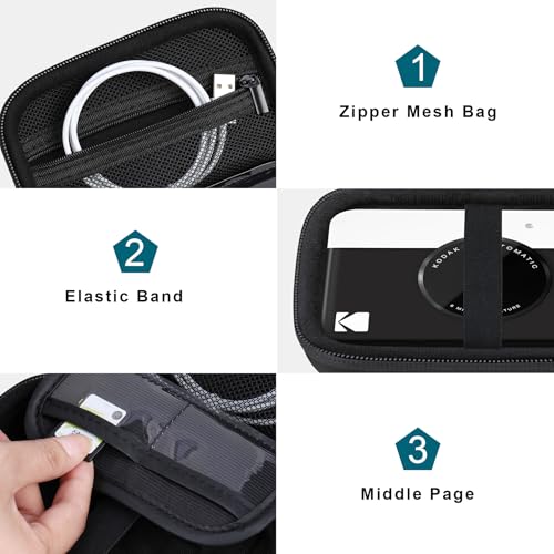 Funda rígida para cámara Kodak Printomatic, color negro miniatura 5