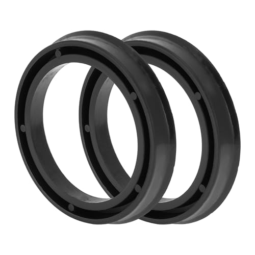 Hihaha Anillos Centrales De Buje De Rueda De Coche Anillos De Buje De Centro De Eje Absorbente De Impactos Duraderos Policarbonato Od 74.1mm A ID 57.1mm 2 Pzas Negro