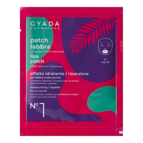 GYADA COSMETICS Patch Idratante e Riparatore per Labbra Secche e Screpolate con Acido Ialuronico 5 ml