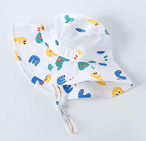 Image of Home Prefer UPF50+ Wide Brim Sun Hat Boys Girls Sun Protection Hat Zoo Beach Swim Safari Bucket Hat for Baby Toddler Kid