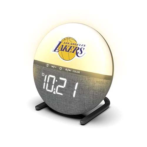 SOAR NBA Sunrise Alarm Clock, Los Angeles Lakers