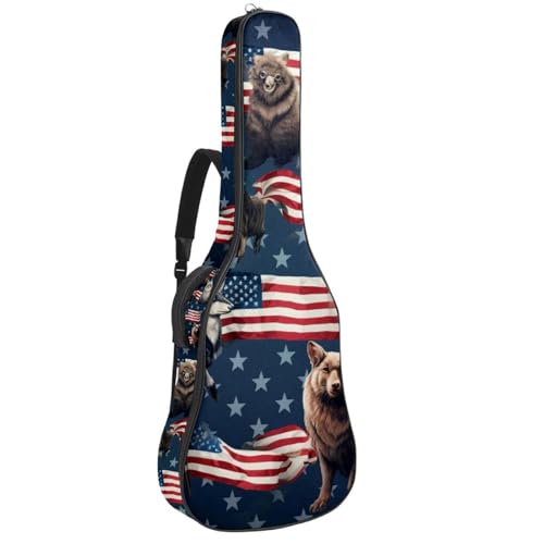 Étui étanche pour guitare folk avec grand compartiment accessoires