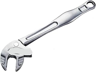 Llave de boca ancha ajustable Llave de garra cangrejo acero al cromo-molibdeno, llave autoblocante alta resistencia, mandíbula ancha ajustable for el hogar(7-10mm)