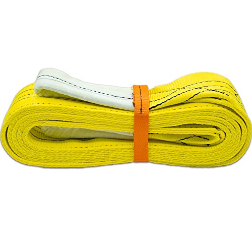 Autodomy Sangle de Remorquage 4x4 Professionnell - Résistance 21.000 Kg Rupture - Corde de Remorquage de Voiture - Accessoire d'urgence pour Le Sauvetage en Voiture - Made in EU (5 Mètres)