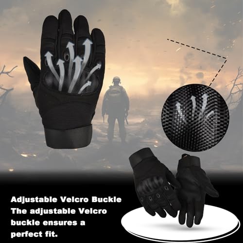 Nizirioo Guanti Moto da Uomo Touch Screen, Touch