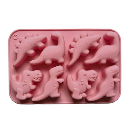 Adorable moule à chocolat en silicone en forme de dinosaure, 18,7 × 12,5 × 2,2 cm Moule à chocolat en forme de dinosaure, silicone pour bonbons, chocolat,...