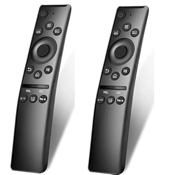 [Pacote com 2] Controle remoto universal para todas as TVs Samsung LED QLED UHD SUHD HDR LCD HDTV 4K 8K Solar Curvo Smart TVs, com botões de atalho para Netflix, Prime Video, Hulu