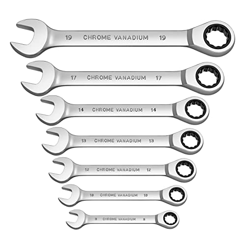 JUSTYUSHU Ensemble de clés for cliquet for cliquet combinée for Auto mécanicien for clés de clés for cliquet for cliquet for cliquet for la Main avec Une Pochette for laminer Outils d'outils