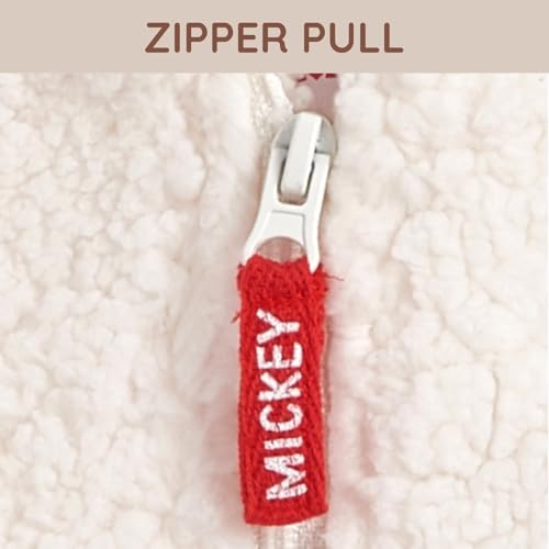Disney Mickey Mouse Pluto Toddler Boys Cozy Sherpa Zip Up Hoodie White 4T - image 5