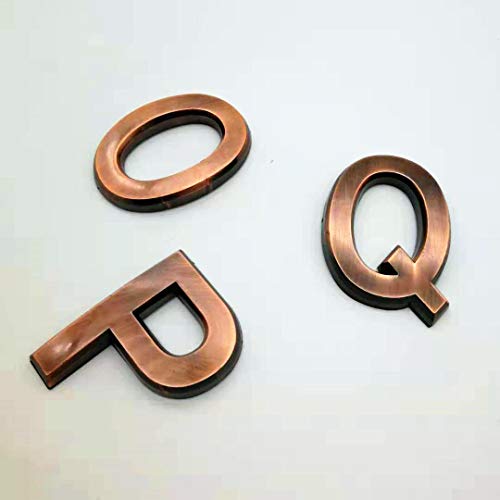 image for hopewan Self Adhesive Door Letters O P Q, 2-3/4 Inch Address Alphabet 
