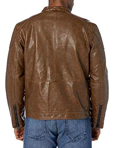 Tommy Hilfiger Men's Faux Leather Military Jacket2