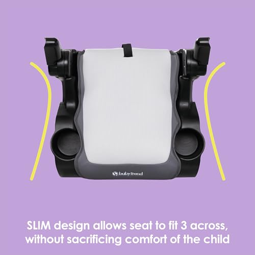 Baby Trend Protect Slim Backless Booster Seat, Madrid Grey - image 2