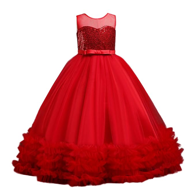 Flower Girls Princess Dress Kids Formal Dress Ball Gown Pageant Wedding Party Dresses for Girls 3367