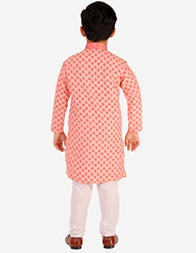 Image of Pro-Ethic Style Developer Boy's Cotton Embellished Kurta Pajama For Baby Kids Ethnic Wear (S-167)