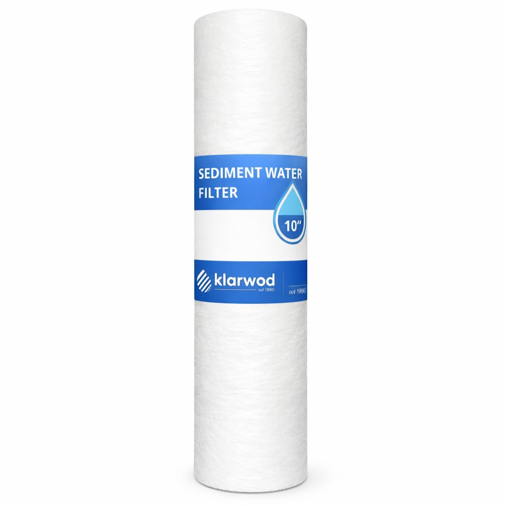 30x Wasserfilter 10 Zoll Sediment String, Schaumstoff, Aktivkohle Kartuschen | Universal für 10" Filtergehäuse und Umkehrosmose | Wasserfilterpatrone | Sedimentfilter | Vorfilter