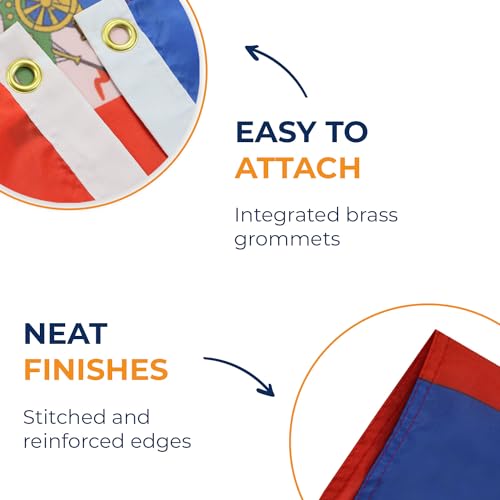 AZ FLAG, Haiti Flag, 3x5 Ft, Light Polyester Haitian Banner with Two Brass Eyelets, Fade Resistant, Vivid Colors - Image 4