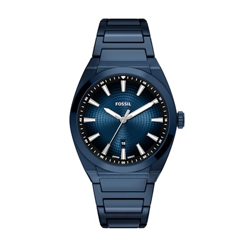 Image of Fossil Men's Everett Quartz Stainless Steel Watch, Three-Hand Watch for Men