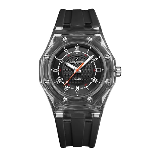 Image of Daniel Hechter Paris Montparnasse Collection Analog Watch for Men with Roman Indices, Octagone Dial and Silicon Strap-DHM1006