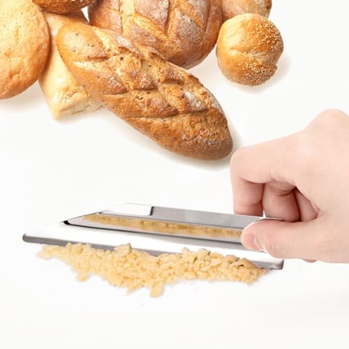 Tischkrümel-Kehrer, Edelstahl, Tischkrümel mit Taschenclip für Servierer, Kellner, Kellnerinnen, schnelle Reinigung für Tischdecke im Restaurant und Zuhause