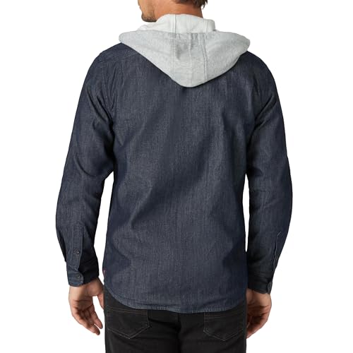 Wrangler Authentics Men's Hooded Flannel Lined Twill Shirt3