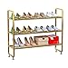 ZoSiP Entryway regał na buty, 3 poziomy, regał na buty, regał na buty z metalu klasy premium, oszczędność miejsca, łatwy montaż