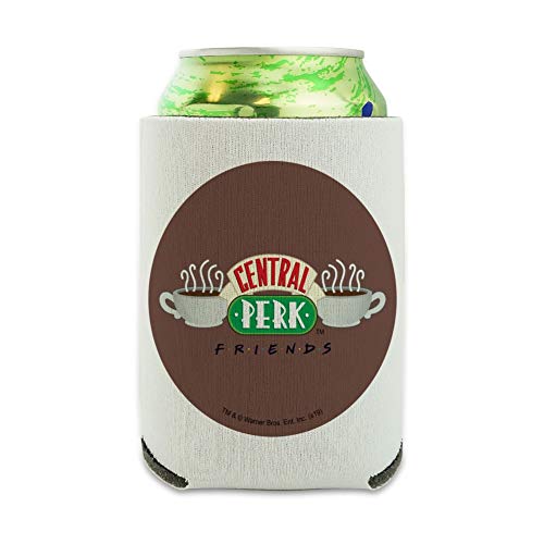 Friends Central Perk Logo Can Cooler - Drink Sleeve Hugger Collapsible Insulator - Beverage Insulated Holder