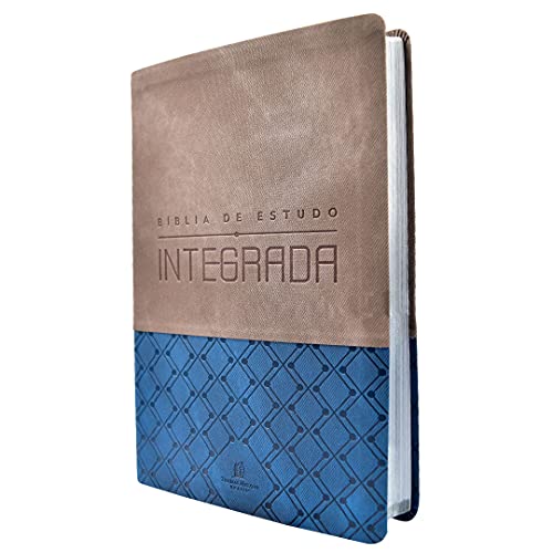 Bíblia de estudo Integrada, NVI, Couro-soft, Azul e Grafite