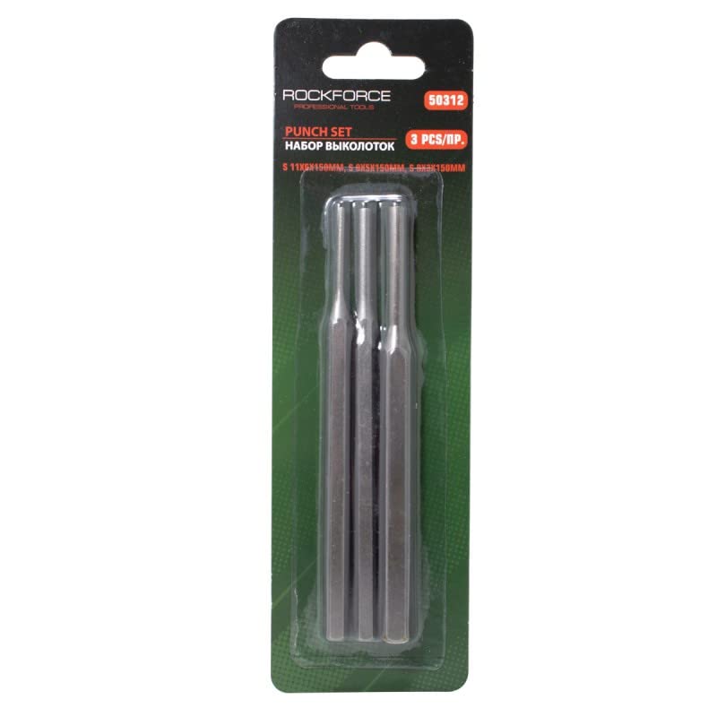 ROCKFORCEPin Punch Set, 3pcs (6х150mm, 5х150mm, 3х150mm), in Blister