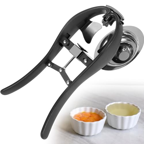 Egg Cracker, Egg Cracker Separator Egg Opener Tool, Stainless Steel Reusable Egg Shell Cutter, Professional Handheld Automatic Quick Egg Opener Easy Eggshell Cutter Creative Kitchen Gadget Tool