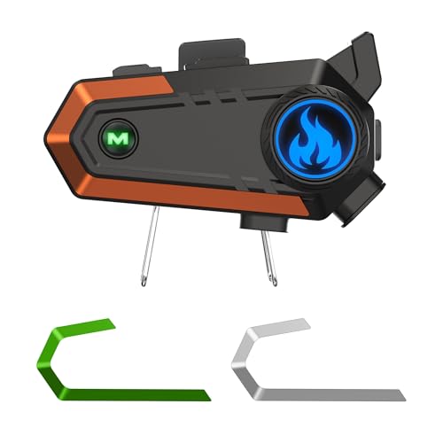 Image of Sounce Jarvis Ride-X Bluetooth Motorcycle Helmet Headset with 50mm Wireless Speakers Dual Rider Intercom 600m Range Music Sharing Voice Control 1000mAh Battery IPX6 Waterproof for All Helmets (Black)