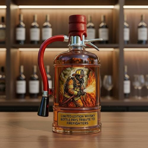 Bouteille à Alcool Design pour Bibliothèque et Salon