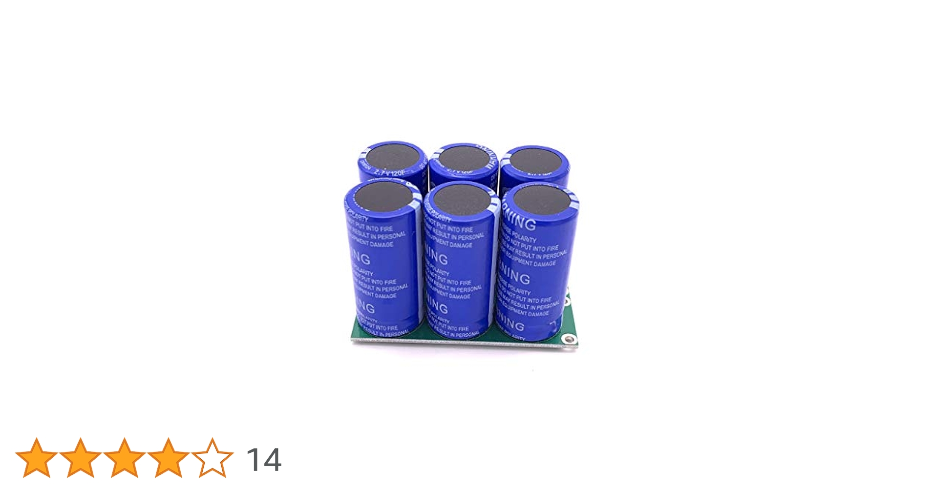 Amazon.co.jp: TAIYANBEST6ピース2.7V120Fスーパーファラッド