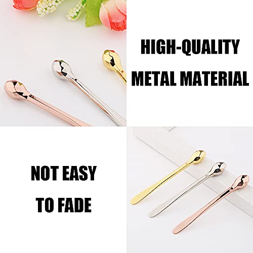 WUTUDMAI 3 Pcs Eye Cream Applicator Wand Sticks Metal Eye Cream Spoon Applicators Anti-wrinkle Anti-aging Eye Massagers for Eye - Image 6