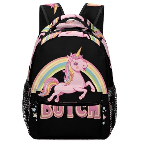Butch Funny Backpack Casual Daypack Lightweight Shoulders Bag for Men Women Cute Print