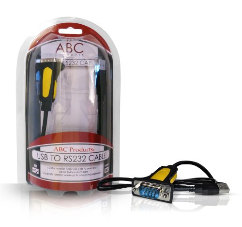ABC Products® USB zu 9 Pin DB9 Serial / Seriell / Serielles / RS-232 Prolific Chipset PL2303RA Adapter Adaptor kabel RS232 Converter / Convertor für PDA SAT NAV GPS Barcodee etc PC / MAC / Windows 98SE, 2000, XP, Vista, 7, 8, 10, MAC os V8.6~9.2 + etc
