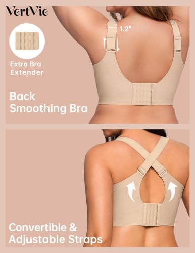 Image of Vertvie Jelly Bras for Women No Underwire Minimizer Support