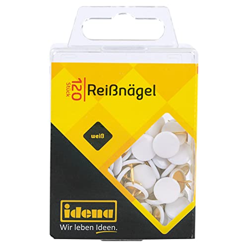 Idena 334025 - Punaises, 120 pièces, blanc