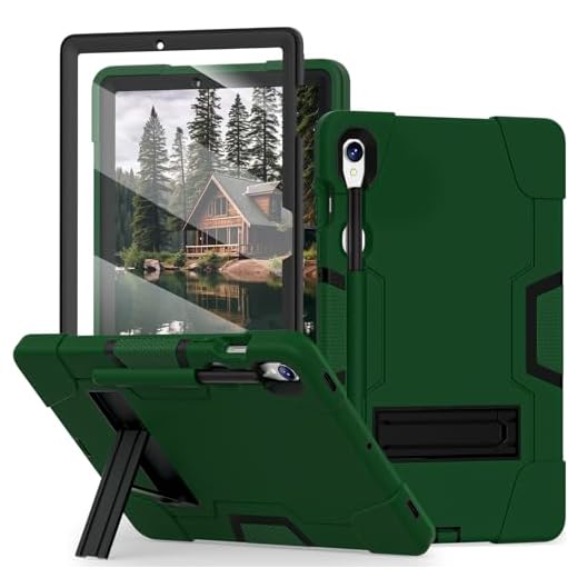 WESOROL Capa para Galaxy Tab S9 FE 5G 10,9 polegadas/Samsung Galaxy Tab S9 11 polegadas 2023 com protetor de tela S Pen Holder, capa protetora à prova de choque para tablet Galaxy S9 FE