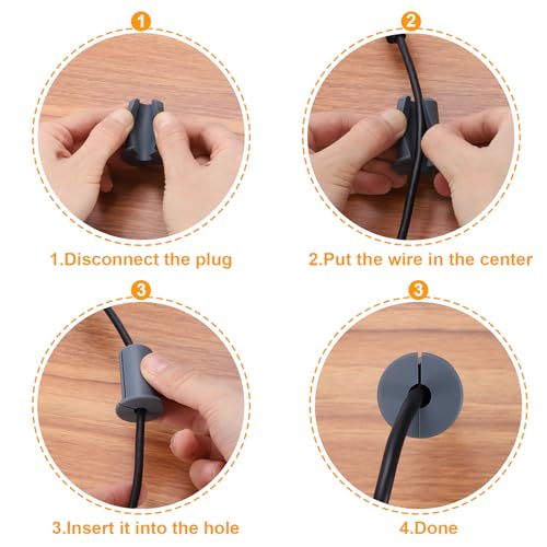 Passe-câble mural étanche silicone protège fil Ethernet 7mm - 5