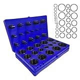 YTFRL 407 PCS SAE Metric O-Rings Kit, 32 Sizes USA Standard Nitrile Rubber O Ring Assortment, Universal Sealing Ring Replacement for Automotive Hydraulic Faucet Professional Plumbing