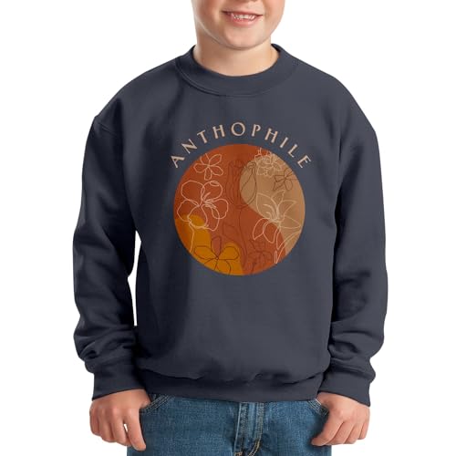 Sweat enfant anthophile pull coton motifs fleurs graphiques nature - 2