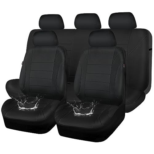 CAR PASS Neoprene Waterproof Seat Covers, Universal Fit Black Full Sets, Protective Interior Covers for Auto SUV, Vans, Sedans, Trucks by CAR PASS - Used condition - US$41.29