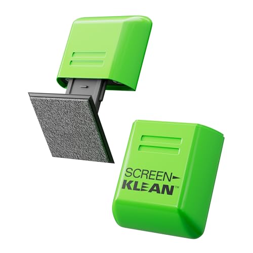 CarbonKlean ScreenKlean Tablet Screen Cleaner - Compatible with iPad Android & Amazon - with Carbon Microfiber Tech-Injected Green-1 Count (Pack of 1)