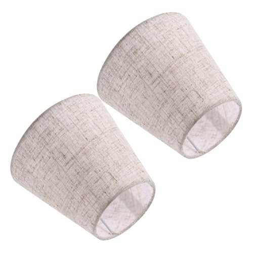 LIFKOME 2個 布製ランプシェード おしゃれなランプカバー シャンデリア テーブル フロアライト対応 室内照明用 家用ライトアクセサリー